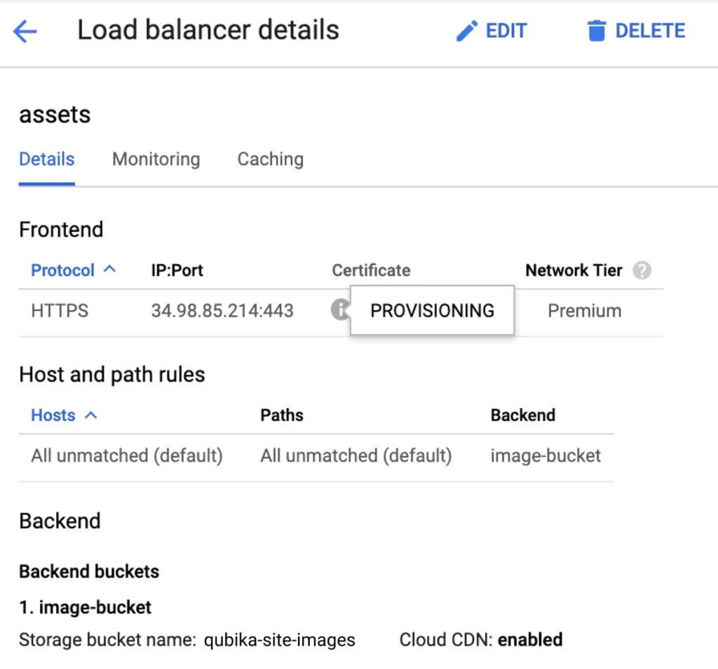 How to set up a Google Cloud CDN for serving images
