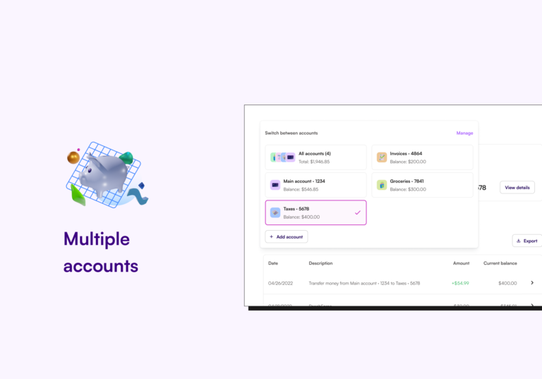 Creating a compelling UI that runs through the different features